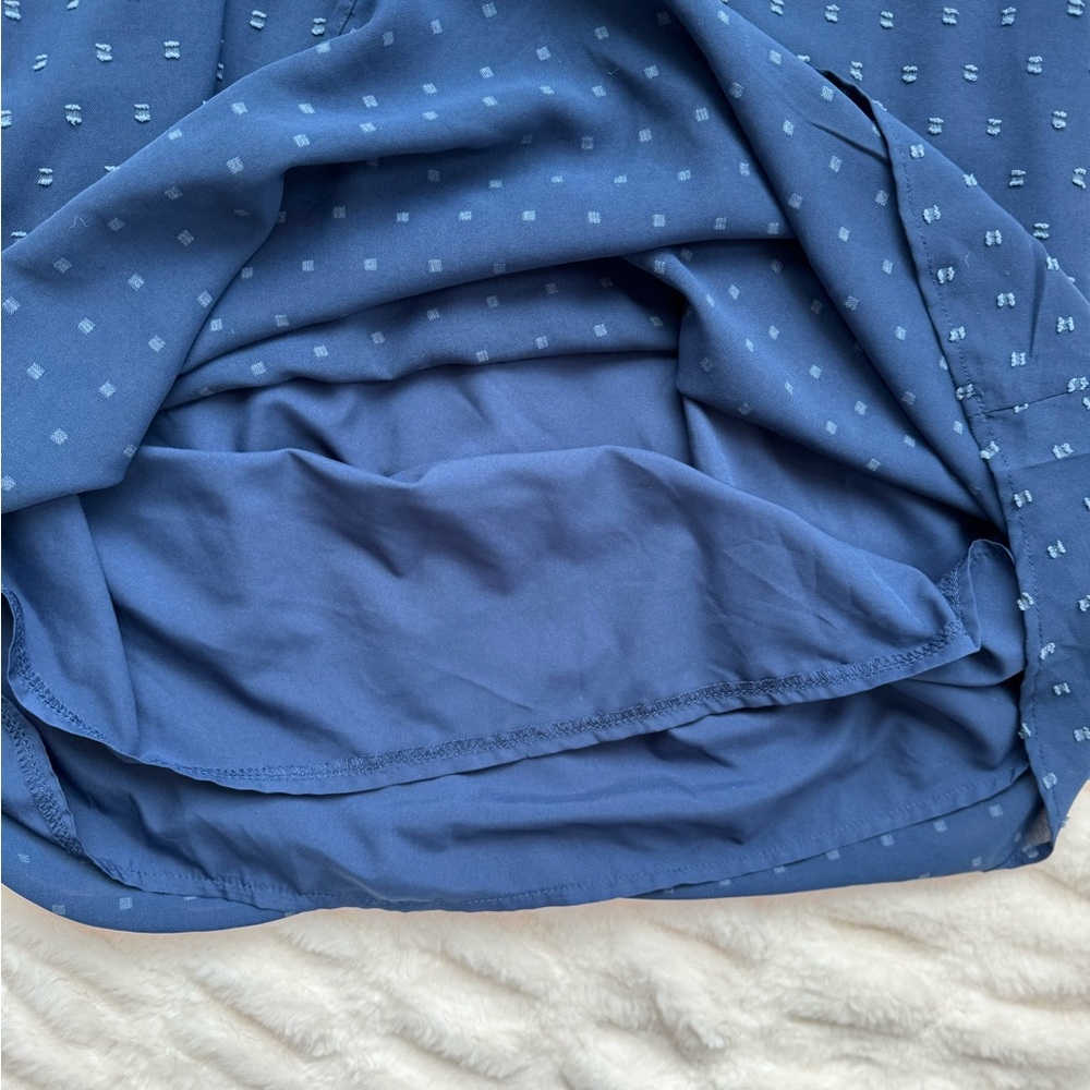 Blue Ruffle Kids Dress - Picture 5 of 8